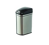 Commercial Grade 13 Gallon Stainless Steel Touchless Trashcan