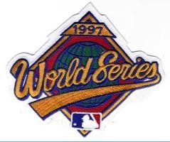 2 Patch Pack - 1997 World Series MLB Baseball Jersey Sleeve Patches - Florida Marlins over Cleveland