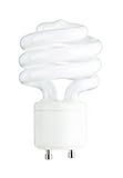 18 Watt Compact Fluorescent Spiral Light Bulb / GU24 Base CFL / 2700K Color Temperature