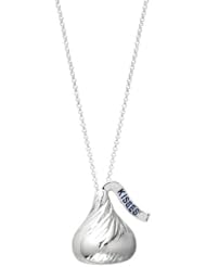 Hersheys Kiss Jewelry Sterling Silver Extra Large Flat Back Shaped Pendant