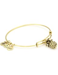 Alex and Ani Bangle Bar "Pineapple" Russian-Gold Expandable Bracelet