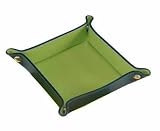 Royce Leather Travel Valet Tray - Black with Key Lime Green by Royce Leather