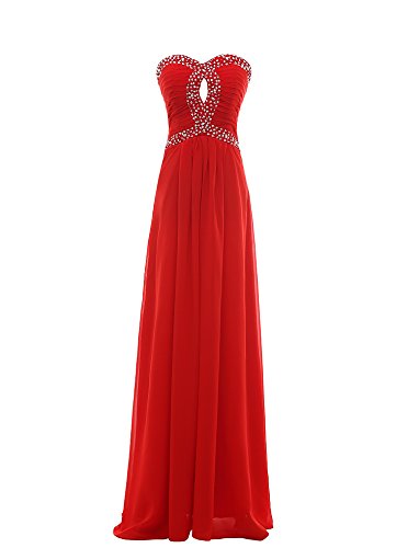 Kiss Dress Chiffon Beading Long Prom Evening Dresses