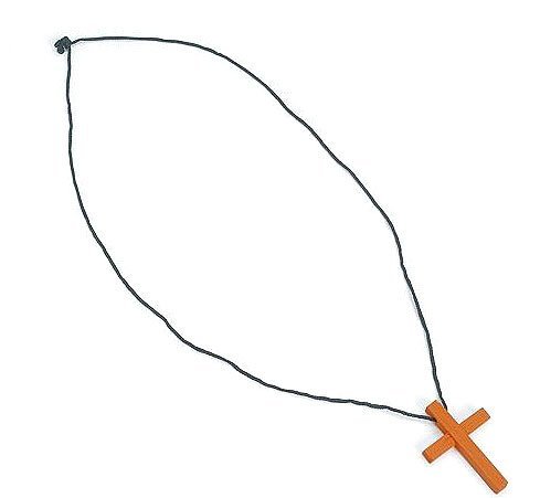 Wooden Cross Necklaces 1 dz Wooden Cross Necklaces 1 dz