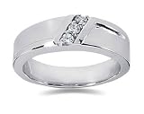 0.15 ctw Men's Diamond Ring in Palladium
