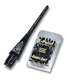 200 original E-Point-Dartspitzen, 2BA, lang, schwarz.