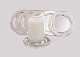 6 PIECE ROUND COASTER - 6 PIECE SILVER ROUND COASTER