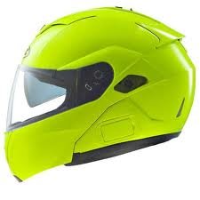 HJC Hi-Viz Men’s Sy-Max III Street Racing Motorcycle Helmet – Hi-Visibility Yellow / Medium