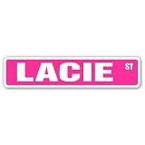 LACIE Street Sign name kids childrens room door bedroom girls boys gift