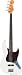 Fender '60s Jazz Bass® Guitar with Gig Bag - Rosewood Fretboard, Olympic White, 4-Ply Brown Shell P