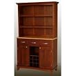 Wine Rack Buffet with Open Hutch - Cherry/ Natural