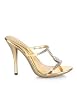 ECLAIR-03, 4.75 Inch Stiletto Heel Rhinestone Mini-Platform Slide.