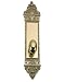 L'Enfant Style Solid Brass Passage Oval Knob (2 3/8 Backset)