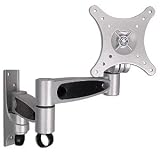 10-24-Inch VESA 50/75/100 Double-Arm Pull Out LCD Monitor Mount