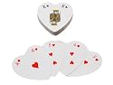 Wanted HY0562 Spielkartenset Herzform rot