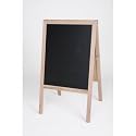 Crestline 312 Folding Two-sided Marquee Wood Easel - Whiteboard and Black Chalkboard