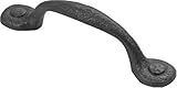 Hickory Hardware P3001-BI 3-Inch Refined Rustic Pull, Black Iron