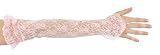 Lace Luxe Fingerless Gloves with Satin Rosette in 6 Colors