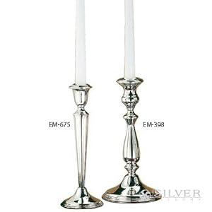 Empire Sterling Plain Border Candlestick - 10-1 4 by 