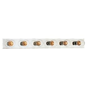 Sea Gull Lighting 4708-05 Starlette Three-Light Vanity, Chrome Finish with Beveled Mirror Backplate