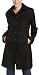 Apparel : Kenneth Cole Reaction Women's Melton Single Breasted Button Front Coat With Sunburst Stitch Detail