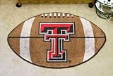 NCAA TEXAS TECH RED RAIDERS FOOTBALL SHAPED DOOR MAT RUG