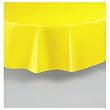Yellow Round Plastic Tablecloth 84 Diameter