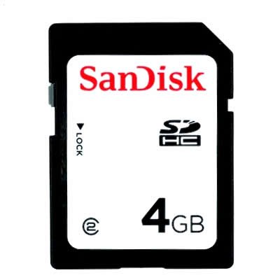 Sandisk 4GB Secure Digital SD HC Memory Card (SDSDB-4096, BULK, No Reader)