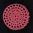 Coral Classic Crocheted Hair Bun Cover- MEDIUM