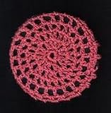 Coral Classic Crocheted Hair Bun Cover- LARGE