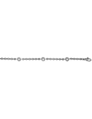 18K White Gold Diamond By The Inch Necklace 16 Inch