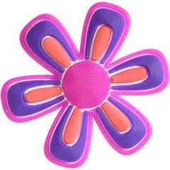 Jibbitz Rubber Phone Case Charm For Crocs O-Dial - Pink/Purple Flower
