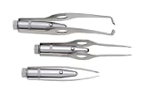 Central Tools 3S600 Lighted Tweezer Set - 3 Piece