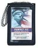 Perfect Fit Double ID neck holder with 30 beaded chain 708