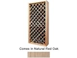 Wine Cellar Innovations Designer Series Collection Natural Red Oak Individual Diamond Bin 72x34x13-in.