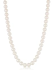 18k White Gold Akoya Cultured Pearl Necklace (7.5-8mm), 18"