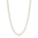 18k White Gold Akoya Cultured Pearl Necklace (7.5-8mm), 18"