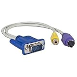 12'' 15-pin VGA (M) to S-Video (F) & Composite RCA (F) Video Cable (Beige)