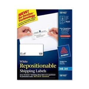AVE58163 Mailing Labels,Shipping,Repositionable,2