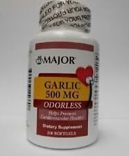 ODORLESS GARLIC OIL EXTRACT 500MG 100 CT. SOFTGELS by Garlique