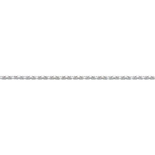 Click here for White Gold Byzantine Chain 24