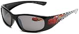 Disney Boys Cars CA004WM Wrap Sunglasses,Black Frame/Smoke Lens,one size