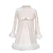 Bonnie Jean Baby Girl Clothes Ivory Marabou Christmas Dress 6M-9M