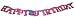 Banner Happy Birthday w/Cake