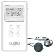 Sangean Dt-120 White Pocket Am/Fm Digital Radio (White)