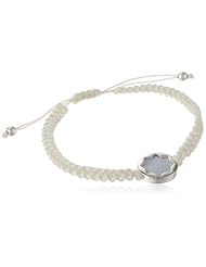House of Harlow 1960 Sunburst Silver Macrame Bracelet