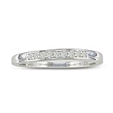 1/8ct Mens and Womens Diamond Wedding Band in Sterling Silver