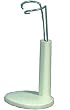 Stand For 4.5" Porcelain Doll With Plastic Base And Adjustable Height Wire Holder Rack 2.75"