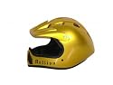 Bullion Silverfox Full Face BMX Safety Helmet in Gold.