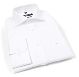 Seidensticker Slim Fit Shark Kragen Fil-á-Fil Stoff weiss